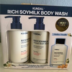 Rich Soymilk Body Wash Set - Creamy White